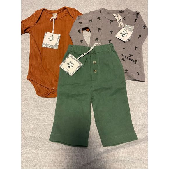 kate quinn Other - Kate Quinn size 3-6 bundle (3 items) baby clothes ribbed  modal boys unisex - NW